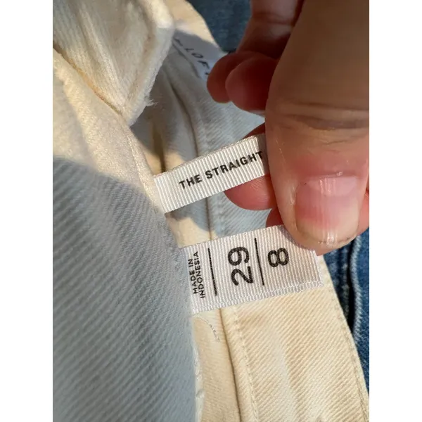 Loft cream off white The Straight jeans - Image 4