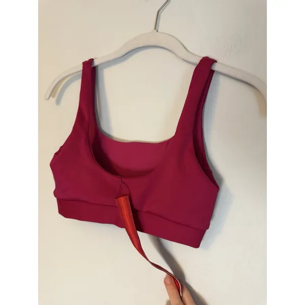 Left On Friday Double Scoop Hot Pink Bikini Top Sz S NWT - Image 4