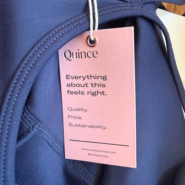 Quince Ultra-Soft Performance Active Dress Navy Blue Small NWT Athletic Casual - Image 4