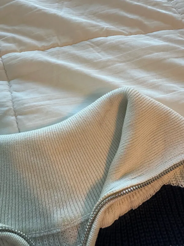 Aerie Oversized Striped Quarter Zip - Image 7