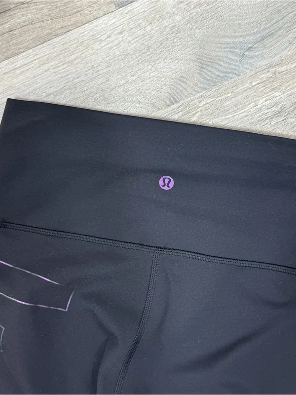 Lululemon Wunder‎ Train High Rise Leggings Black Iridescent 6 LW5FS1S - Image 6