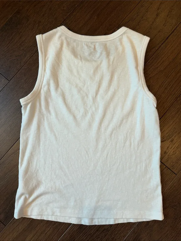 Rachel Zoe Women’s White Sleeveless Tank Top Size Medium - P301 - Image 3