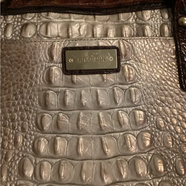 COPY - Brahmin Crocodile Embossed Tote Bag - Image 2