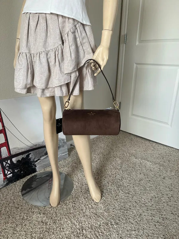 Kate Spade Roulette Suede Medium Shoulder Bag - Image 6