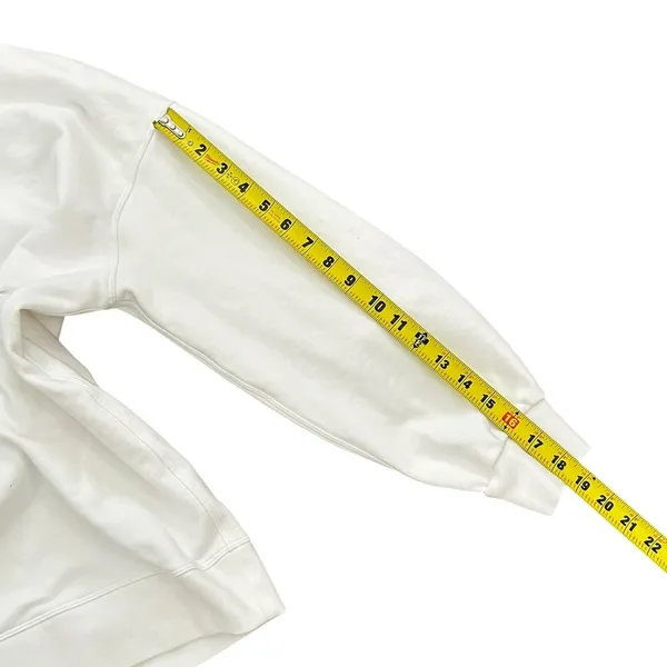 Lululemon Perfectly Oversized Crew sweatshirt in white size 8 - Image 6