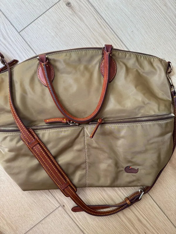 Dooney & Bourke Crossbody Nylon Leather Large Bag - Image 2