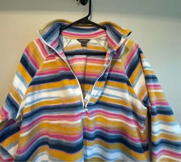 Eddie Bauer 1/4zip fleece pullover Women’s size XL - Image 6