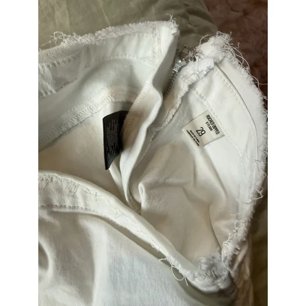 BDG Urban Outfitters V-Front Ruched Flare Jeans White Size 29 Exc Cond - Image 13