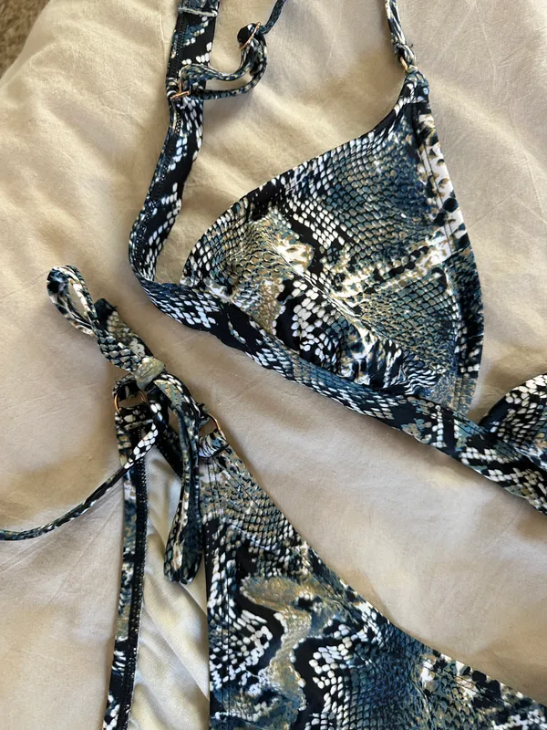 Shade & Shore Snake Skin Bikini - Image 2