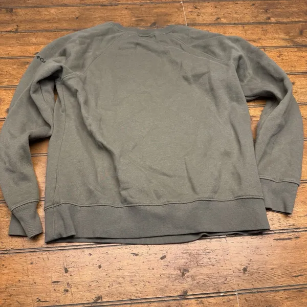 Columbia Olive Green Floral Print‎ Sweatshirt Sz Medium - Image 3