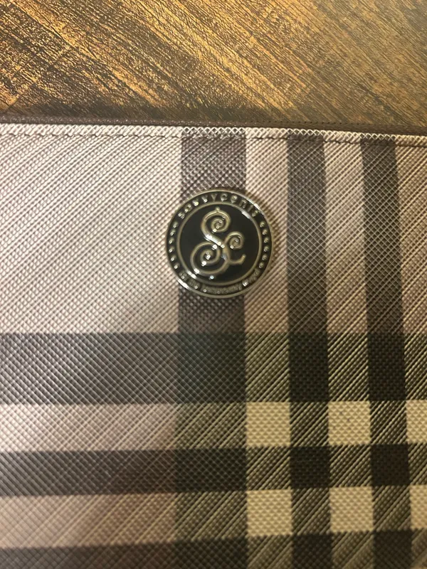 SAVVYCENTS plaid wristlet wallet Purple - Image 2