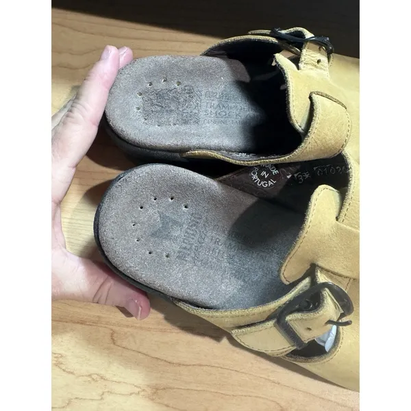 Mephisto Clogs Shoes Women Size 36 US 6 Suede Open Toe Comfortable Buckle - Image 11