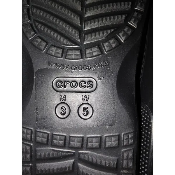Crocs‎ Black Thong Sandals Womens 5 Mens 3 - Image 6