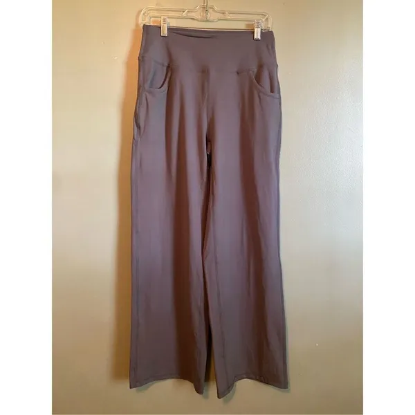 ESOFT Wide Leg Pants High-Waisted Yoga Work Dress Pants Pockets M NWOT - Image 3