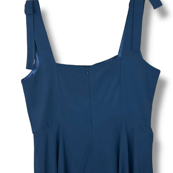 NEW Lulus Love Me Forever Navy Blue Tie-Strap Square Neck A-Line Maxi Dress XL - Image 8