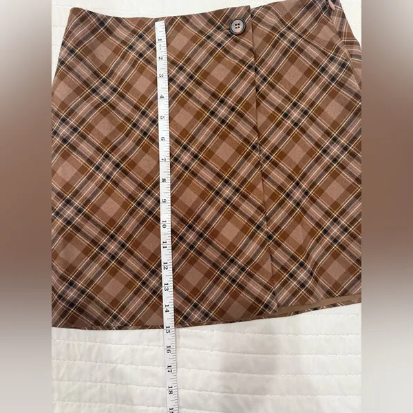 Princess Polly Brown Plaid Mini Skirt*NEW‎ - Image 9