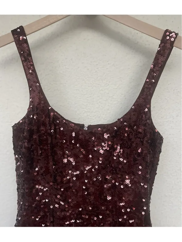 & Other Stories Strappy Sequin Midi Dress Women’s Size 0 Cocktail Party Evening - Image 5