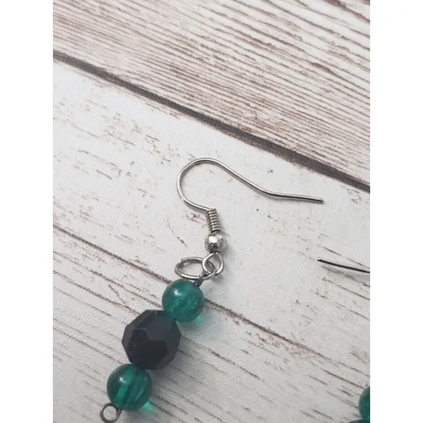 Vintage Earrings For Pierced Ears Beaded Dangle - Image 5