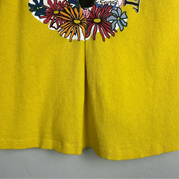 ⭐️Free People we the free west coast yellow swing graphic tank top size small - Image 8