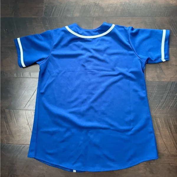 Champion Blue Baseball Jersey - Image 11