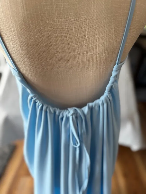 Women's Blue Open Back Dress Size Small #260357 - Image 5
