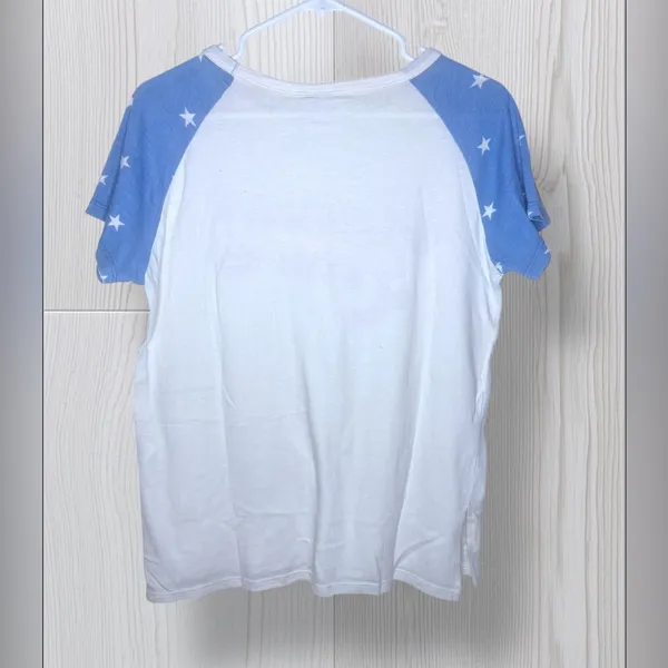 JUNK FOOD Women’s Casual Short Sleeve American Lover Graphic Tee - Image 4