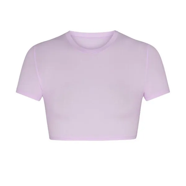 SKIMS Fits Everybody‎ Cropped Fitted Tee Sugar Plum XS - Image 2