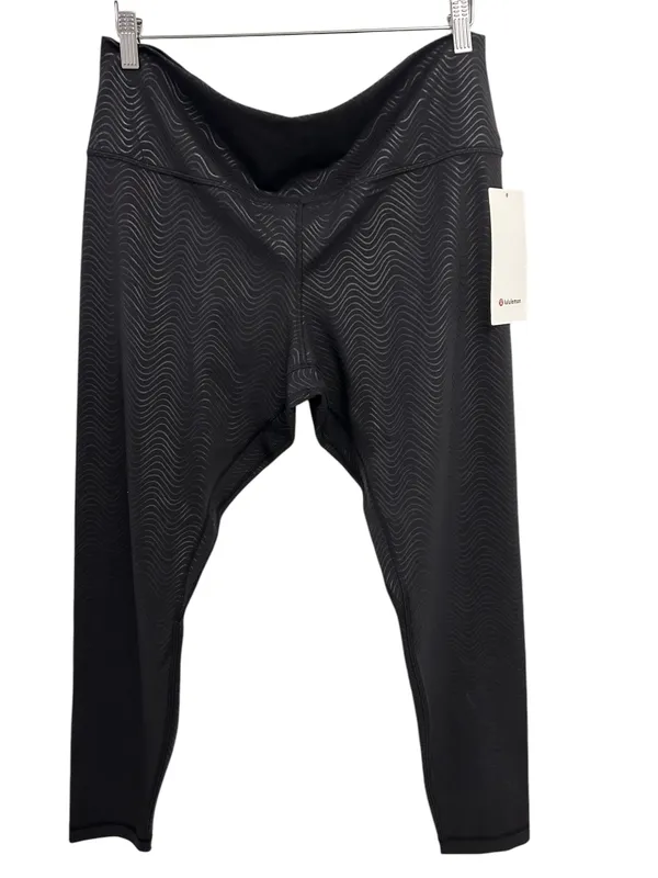 Lululemon Align High-Rise Pant Size 18 Aqueous Emboss Black 28" NWT - Image 4