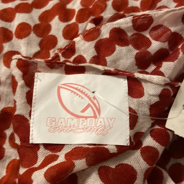 Scarf brand new Gameday girl stuff all crimson /why dot scarf long 36” wide 19” - Image 7