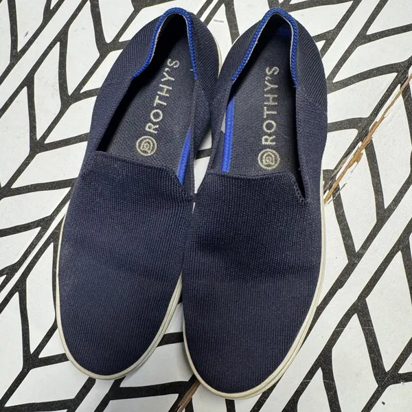 Rothy’s The Original Slip On Sneaker in Navy size 8.5 - Image 2