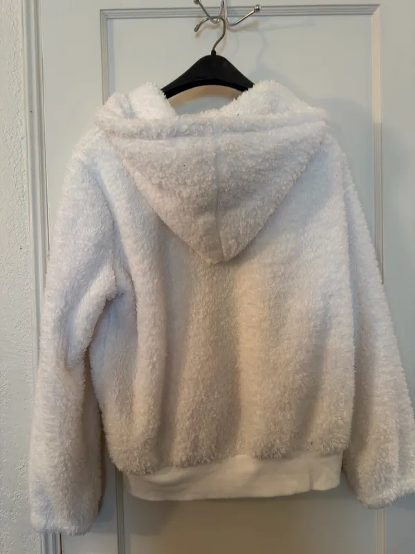 Hollister Plaid Sherpa Fleece Shirt Jacket Shacket - Image 2