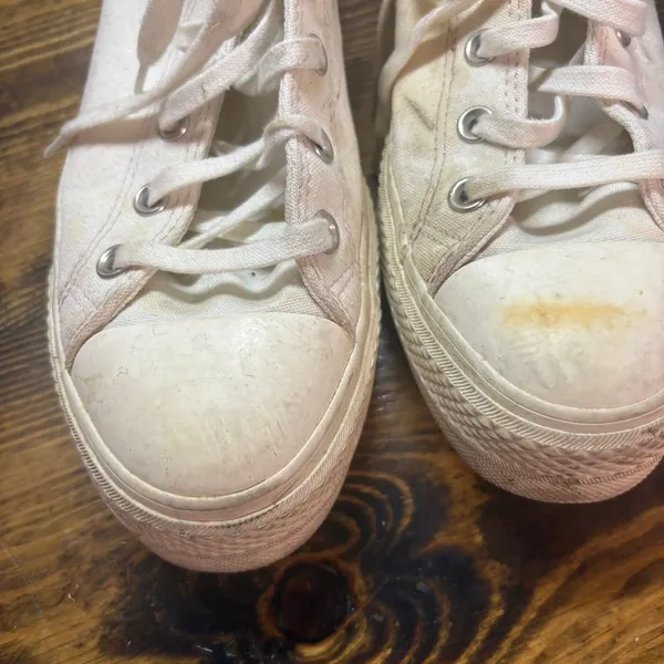 Converse White Hi Lift Platform‎ Floral Embroidered Sneakers Size 8 - Image 4