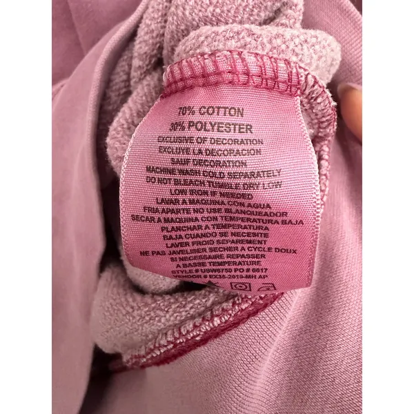 US Vintage Collection Mauve Pink Garment Dyed Crewneck Sweatshirt Large - Image 13