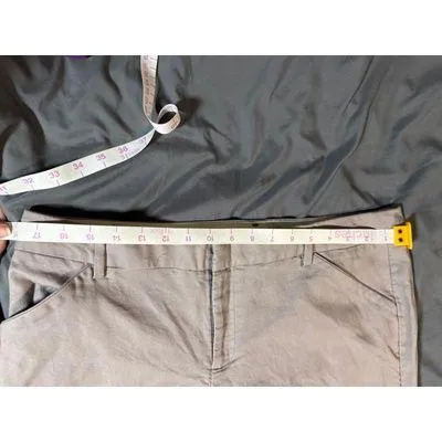 Gap‎ Perfect Trouser Women Crop Capri 12R Mid Rise Tan Beige Brown Pants Pockets - Image 4