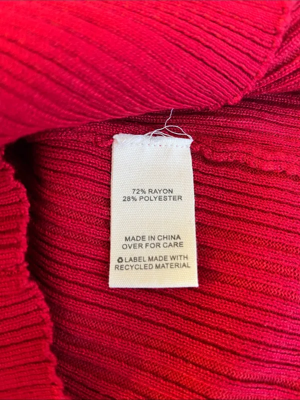 I.N. San Francisco Red Off-the-Shoulder Ribbed Knit Sweater - Image 6