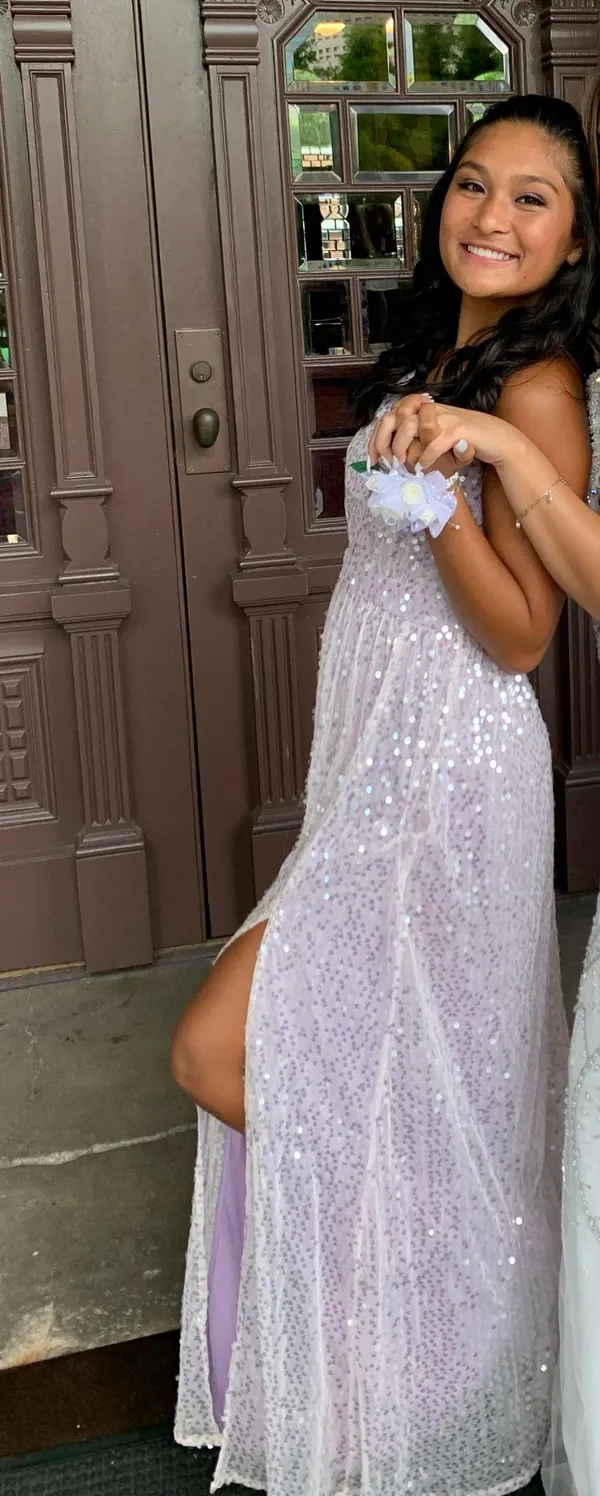 Lulus Lavender Prom Dress - Image 5