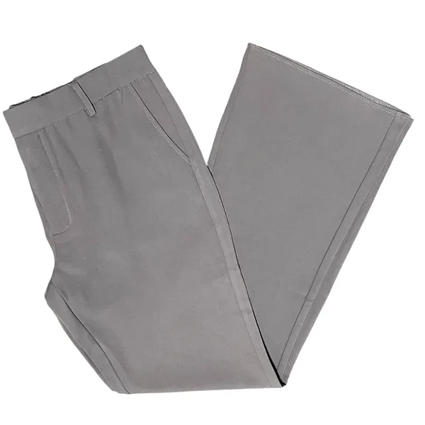 New Flare Leg Elastic Waist Trousers Victoria Pant Grey Size Medium - Image 12