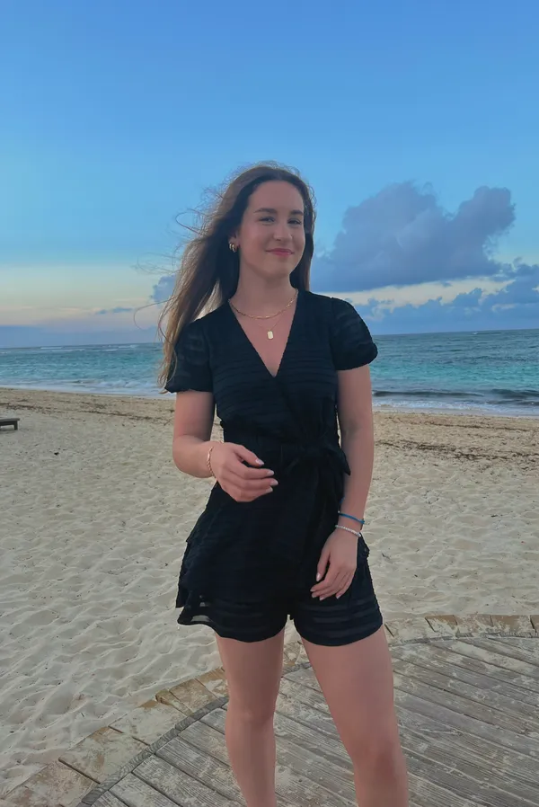 Francesca's Black Romper - Image 3