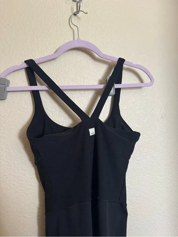 Vuori Mindset Jumpsuit Sz Small Black Heather Grey - Image 3