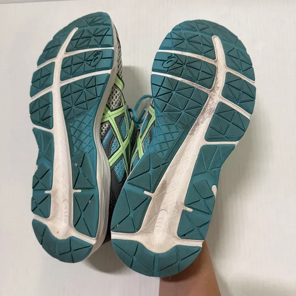 ASICS GEL-Contend 3 Shoes Womens 9 Gray Teal Mesh Running Sneakers T5F9N - Image 9