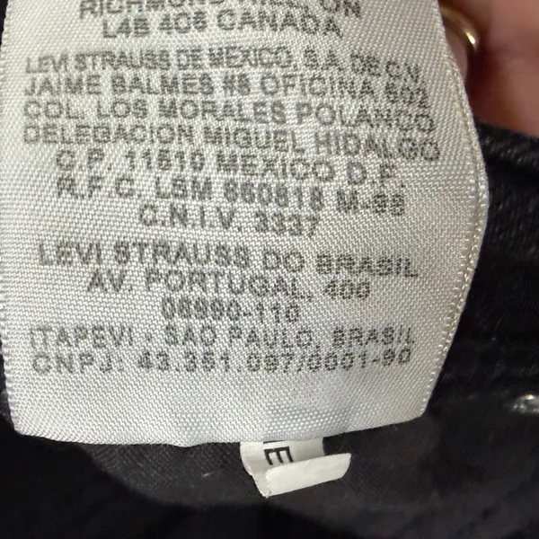Levis 505 Straight Leg Jeans Womens 10 Long Black‎ Mid Stretch Classic Timeless - Image 16