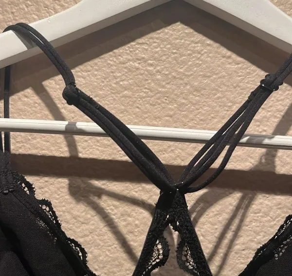Aerie Women’s Black Lace Bralette Size Medium - Image 6