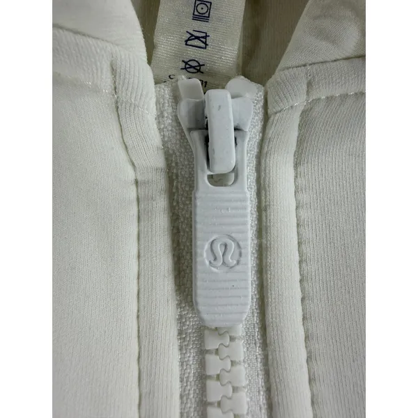 Lululemon Going Places Jacket White Full Zip Bomber Style Stretch Size 10 - Image 7