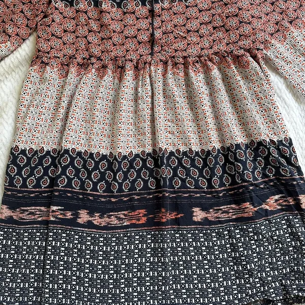 ZARA Basic Patchwork Dress Medium - Image 7
