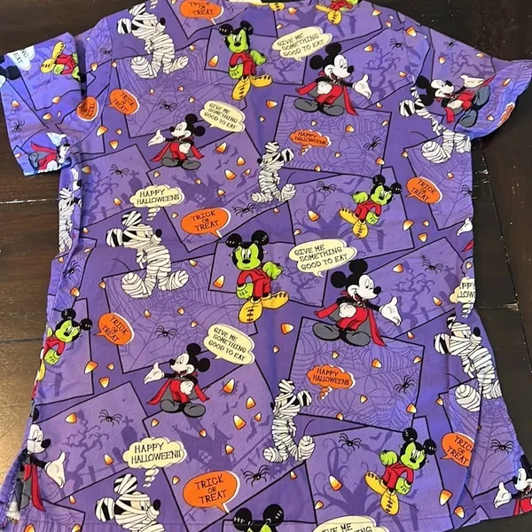 Disney Mickey Mouse Halloween‎ scrub top - Image 4