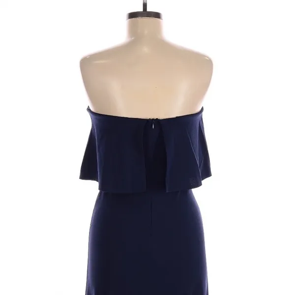 Lulus Power of Love Navy Blue Strapless Jumpsuit Medium Party Night Out - Image 6