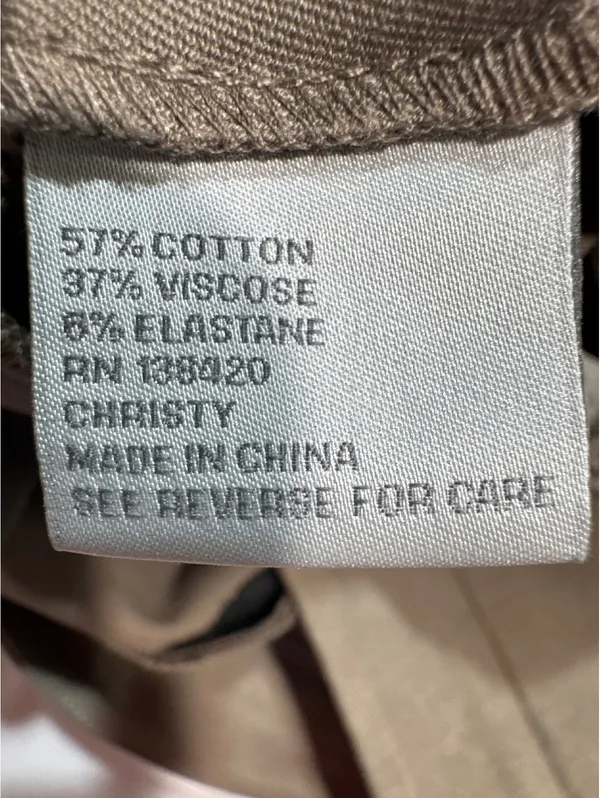 Carlisle New York Taupe Dress Pants Size 6 with Snap Cuffs - Image 10