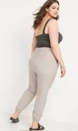 Nwt High-Waisted Twill Jogger Pants Size Large - Image 2