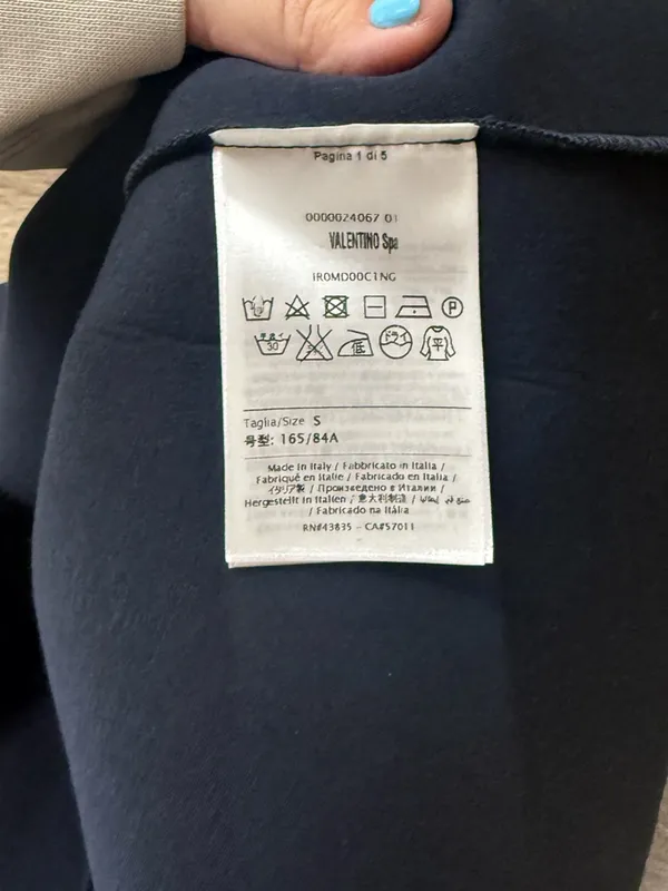 RED‎ VALENTINO navy blue mini skirt size small - Image 4