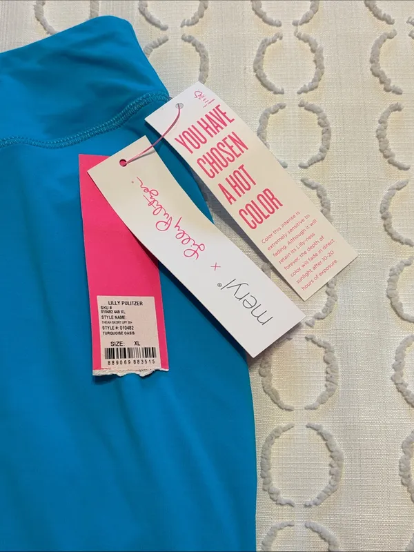 Lilly Pulitzer UPF 50+ Theah Skort Turquoise Oasis‎ NWT size XL - Image 6